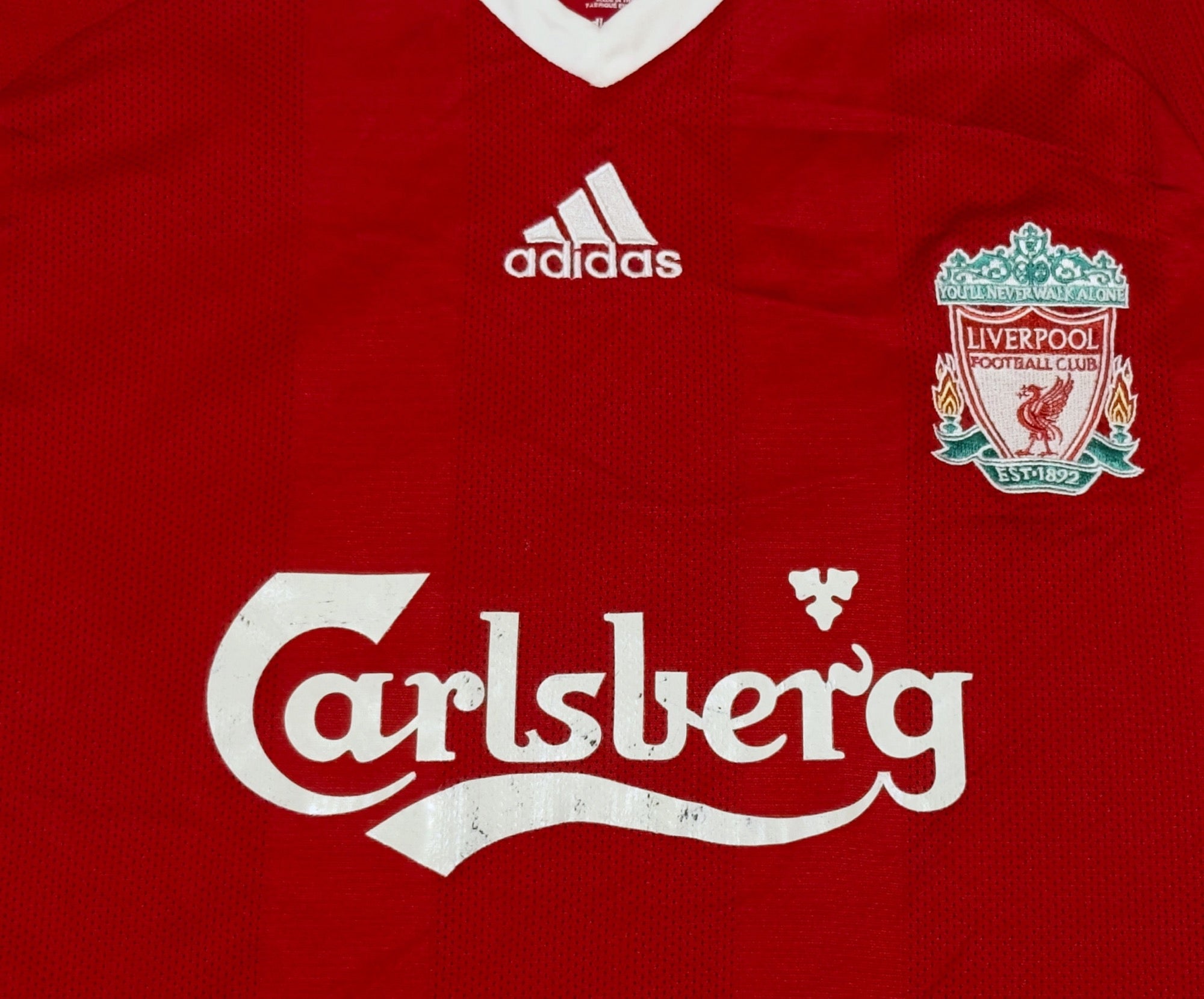 2008/10 Liverpool #8 GERRARD Home Jersey (XL)