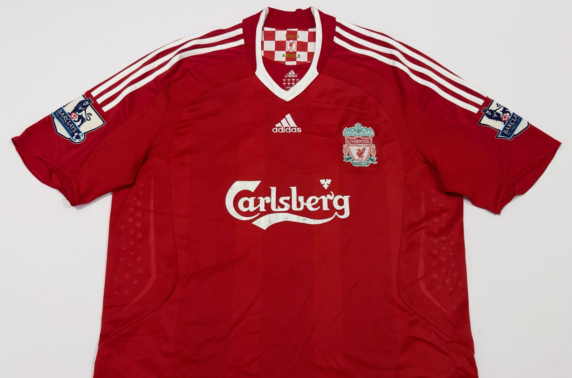 2008/10 Liverpool #8 GERRARD Home Jersey (XL)