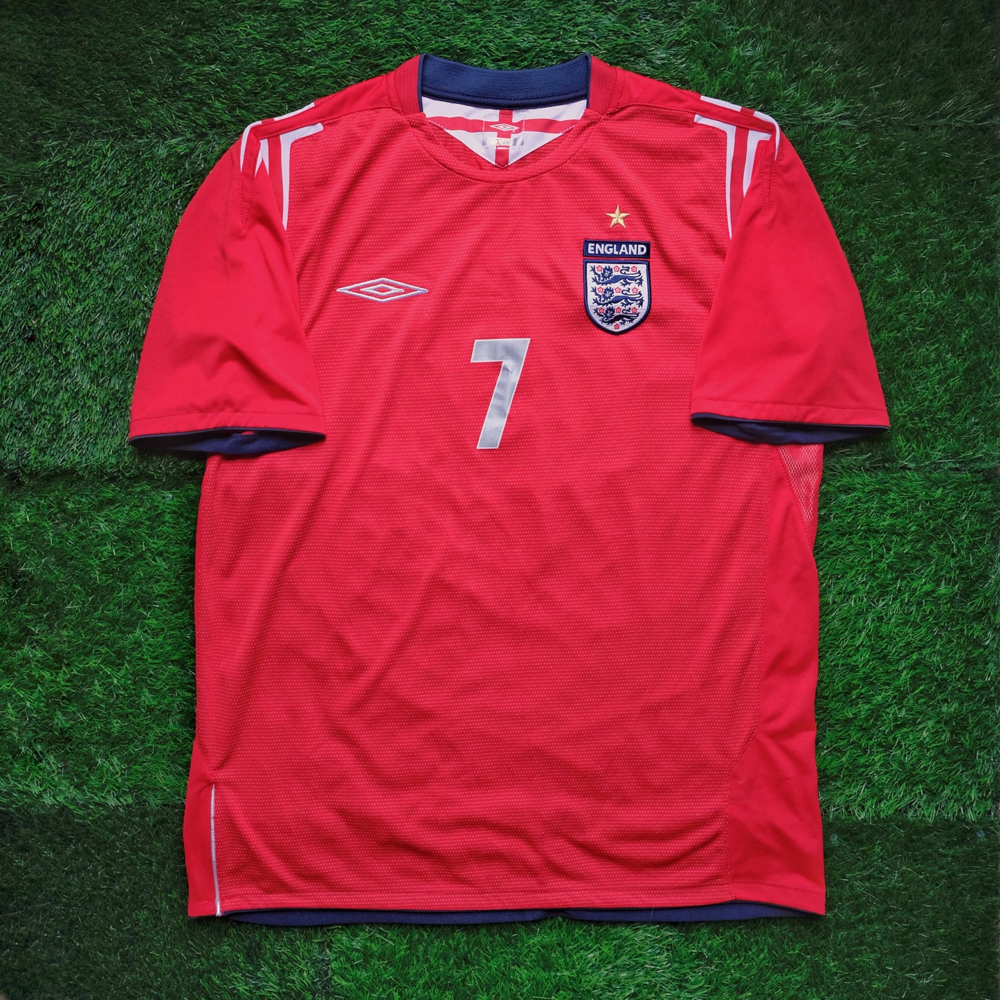 2004/06 England #7 BECKHAM Away Jersey (L)