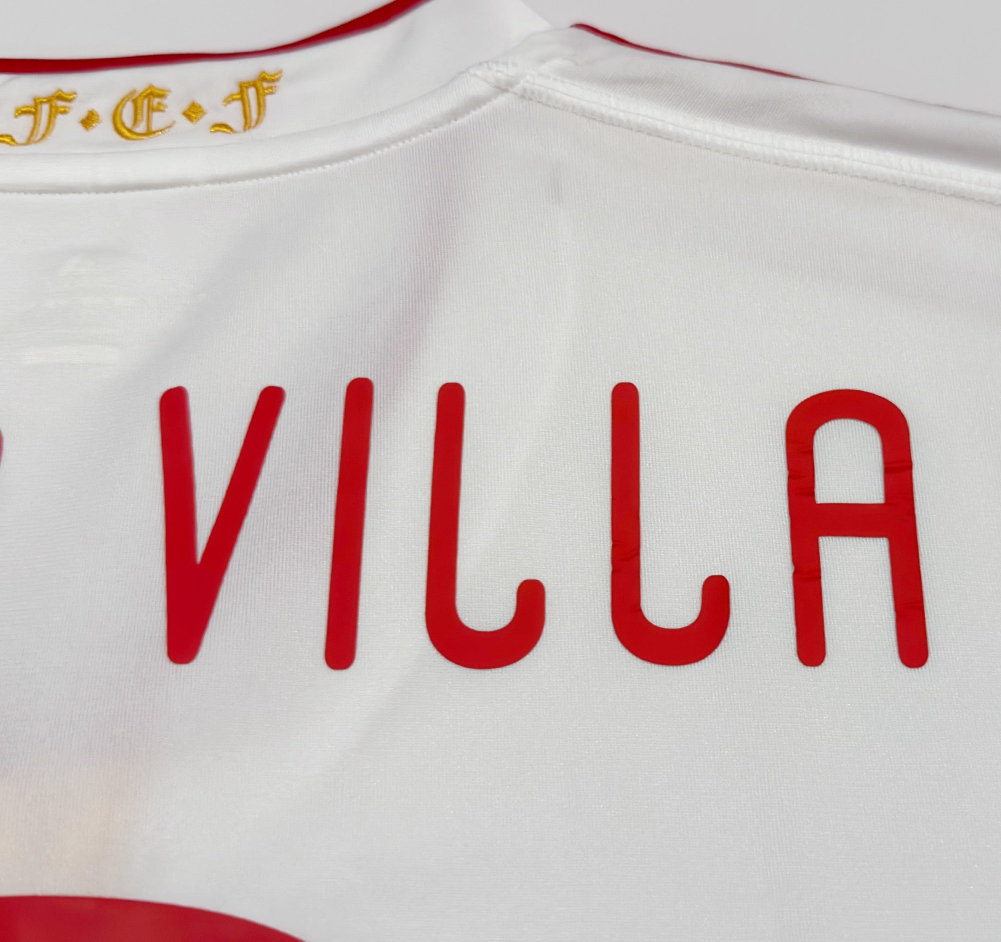 2011 Spain #7 DAVID VILLA Away Jersey (XL)
