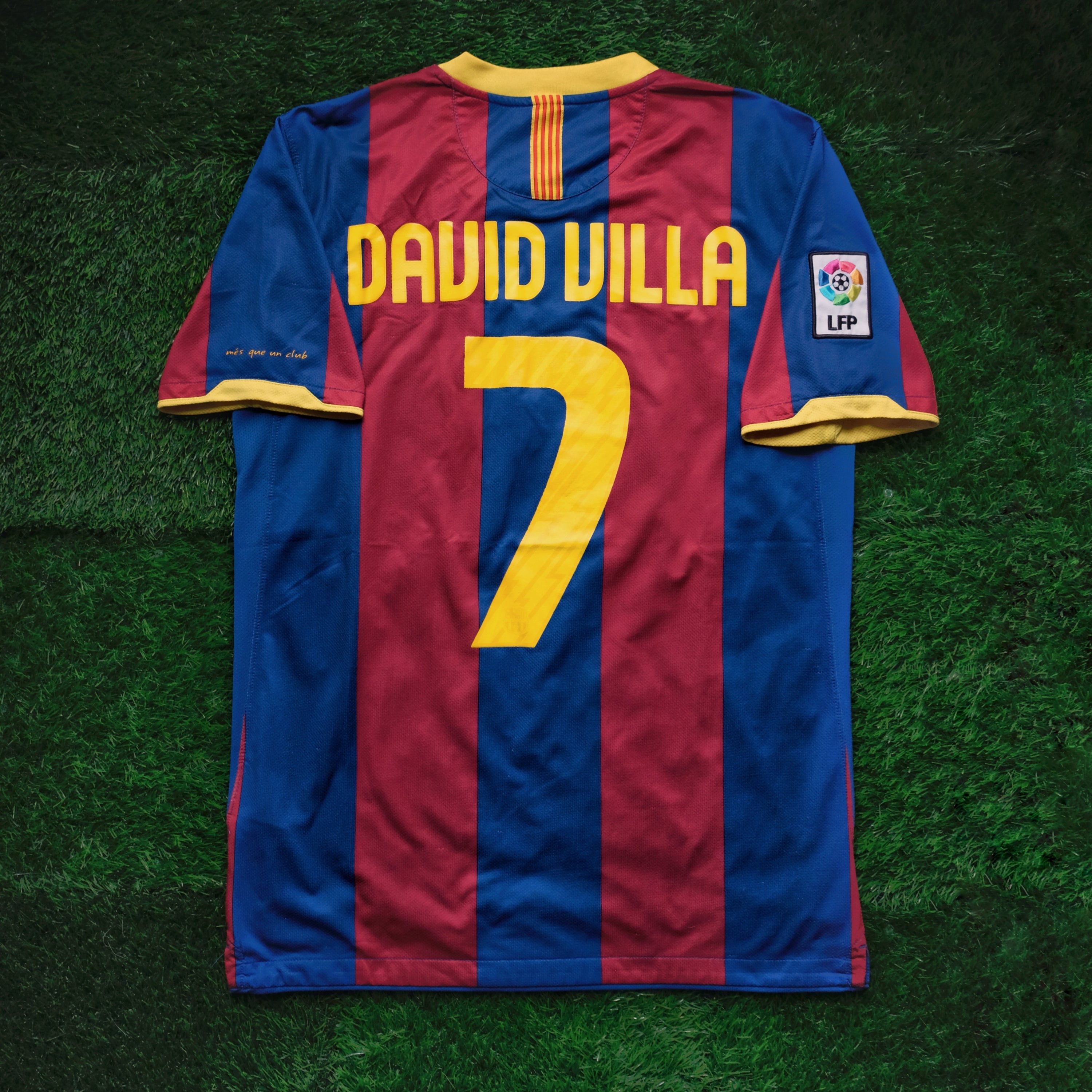 2010/11 Barcelona #7 DAVID VILLA Home Jersey (M)