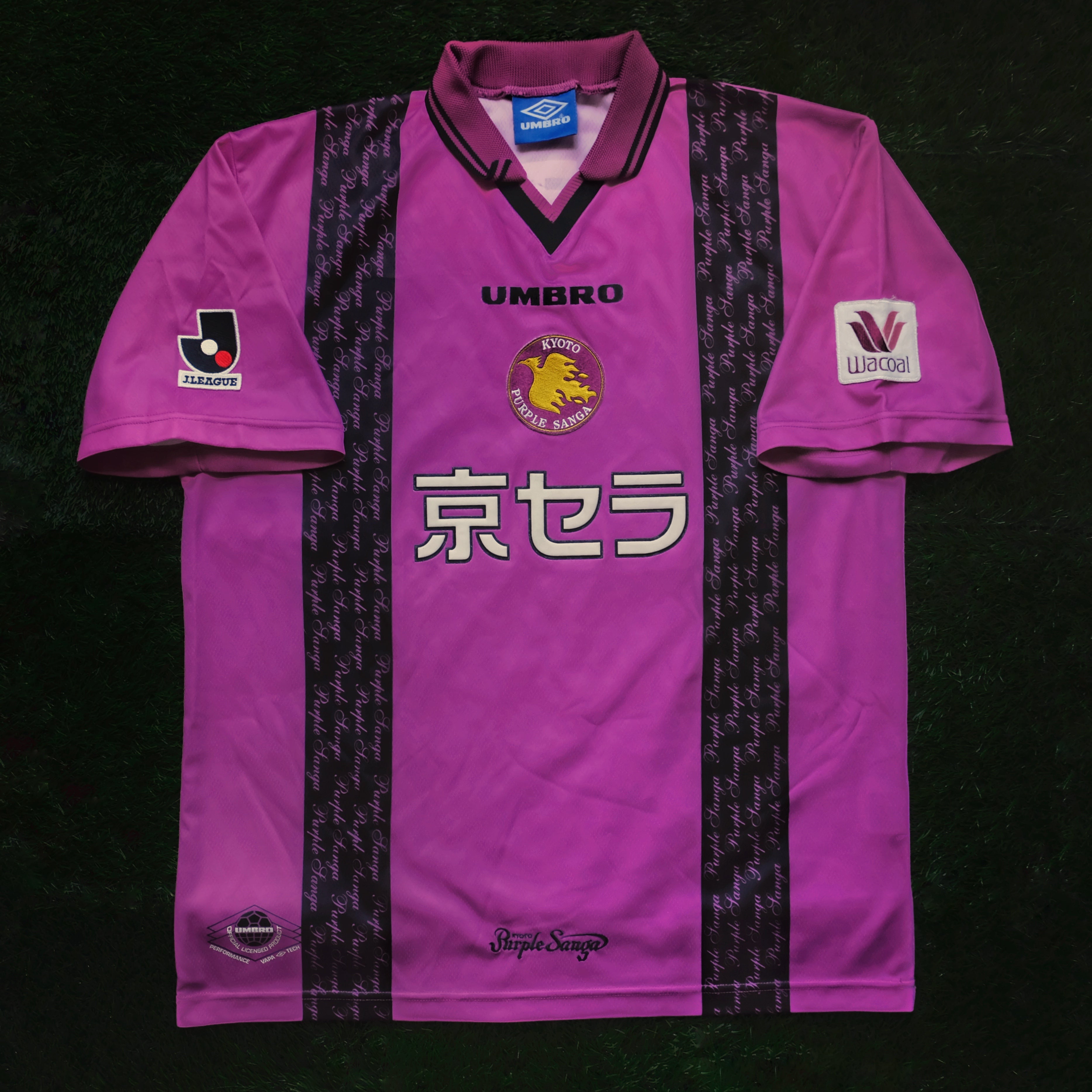 ウェア Kyoto Purple Big Umbro Training Vintage 97-98 UMBRO Kyoto purple Sanga F.C L/S away Nintendo J