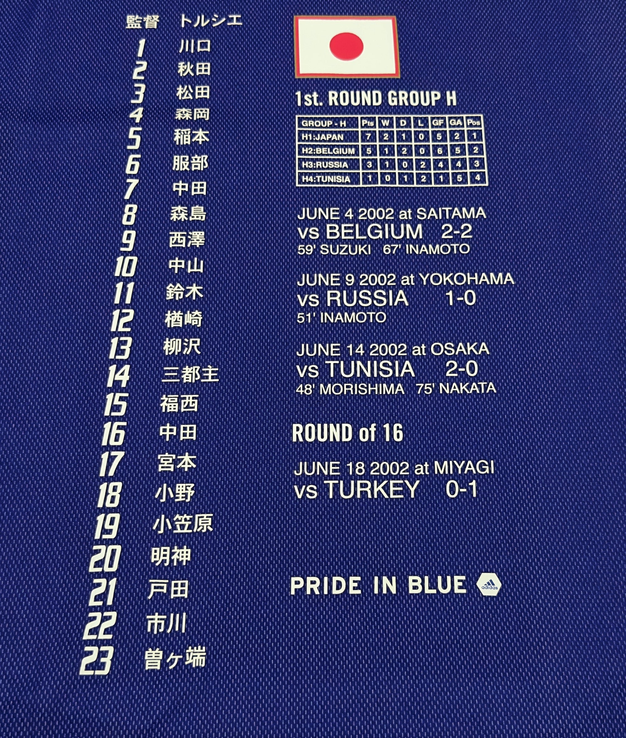 2002 Japan World Cup Commemoration Home Jersey (L)