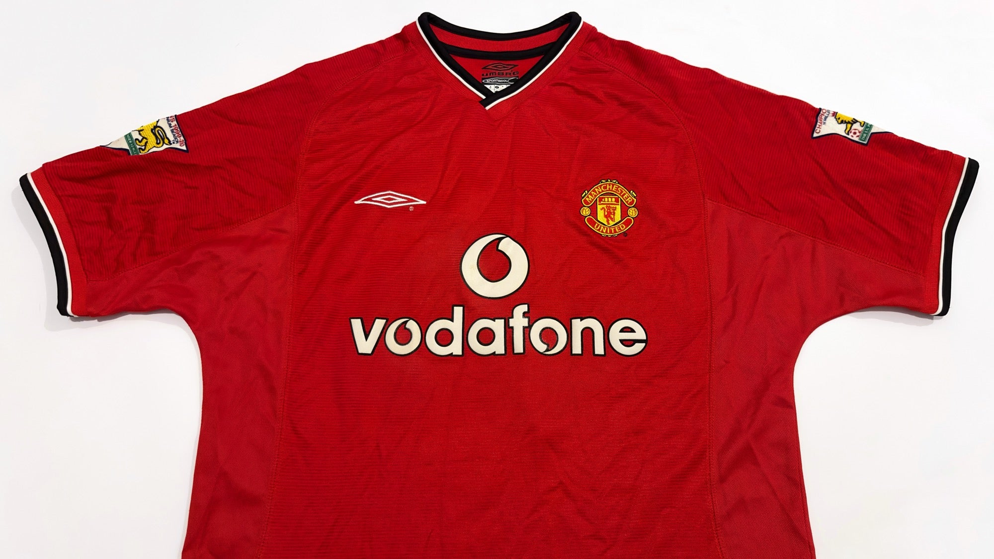2000/02 Man Utd #7 BECKHAM Home Jersey (M)