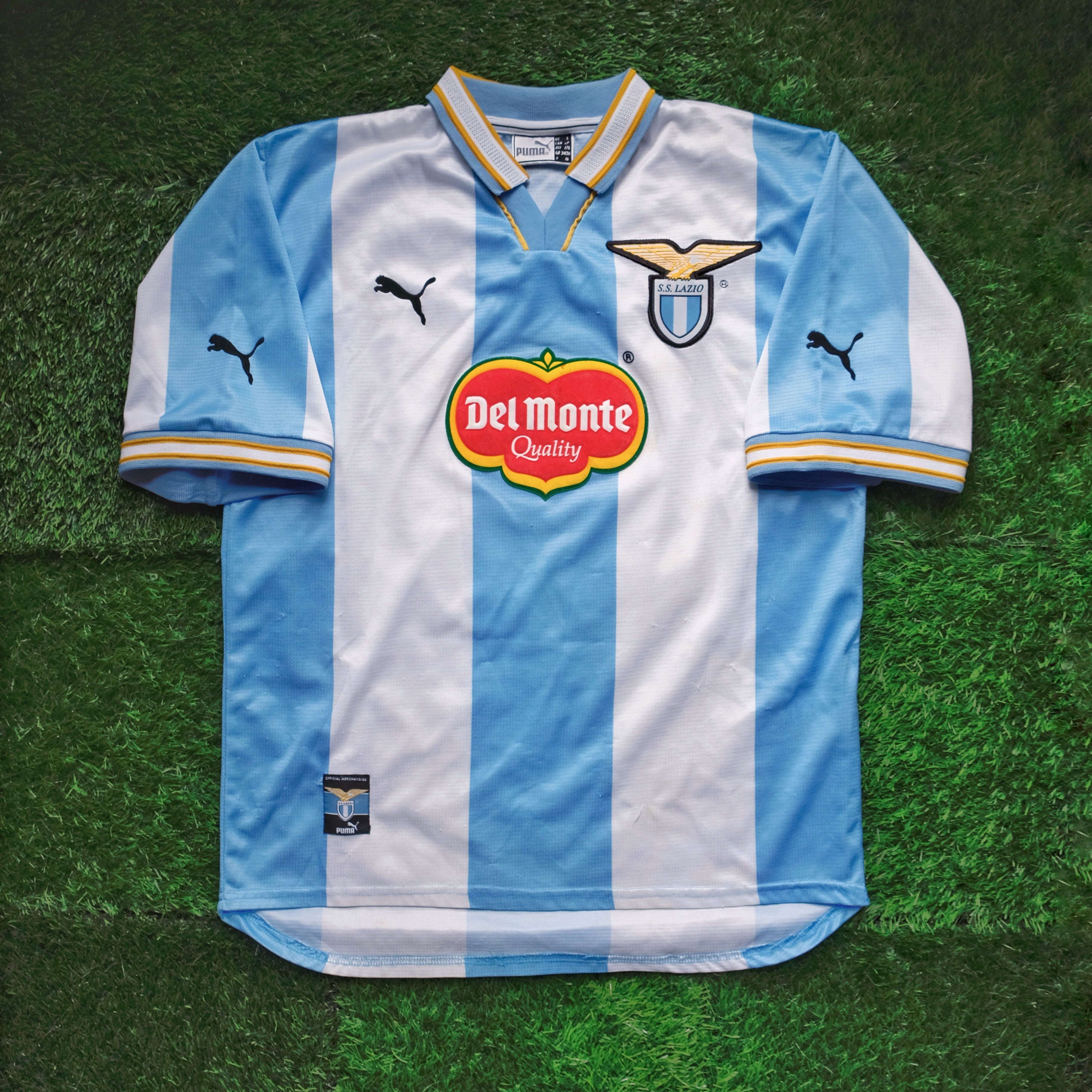 1999/00 Lazio #23 VERON European Home Jersey (S) – Double