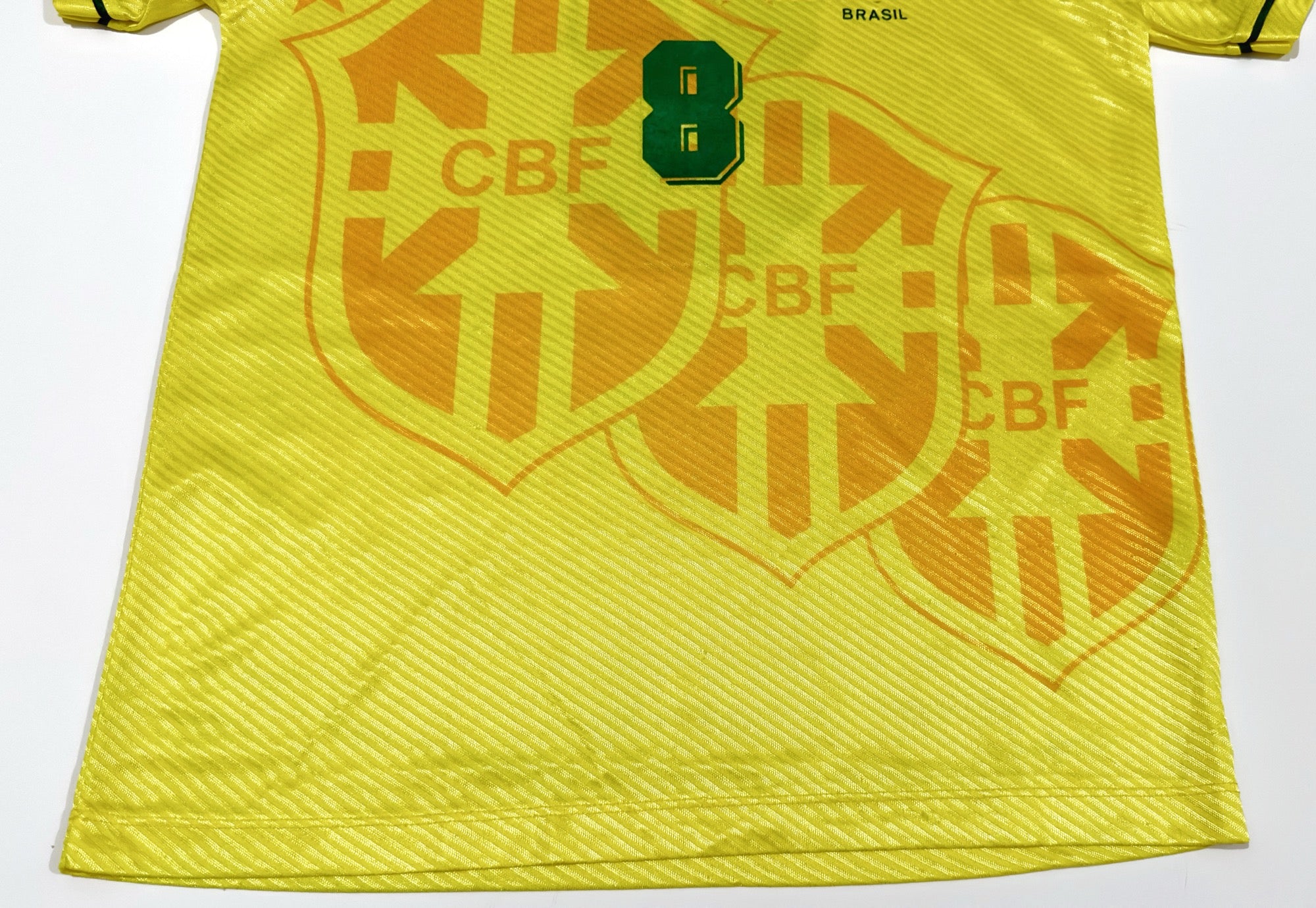 1994 Brazil #8 DUNGA Home Jersey (M)