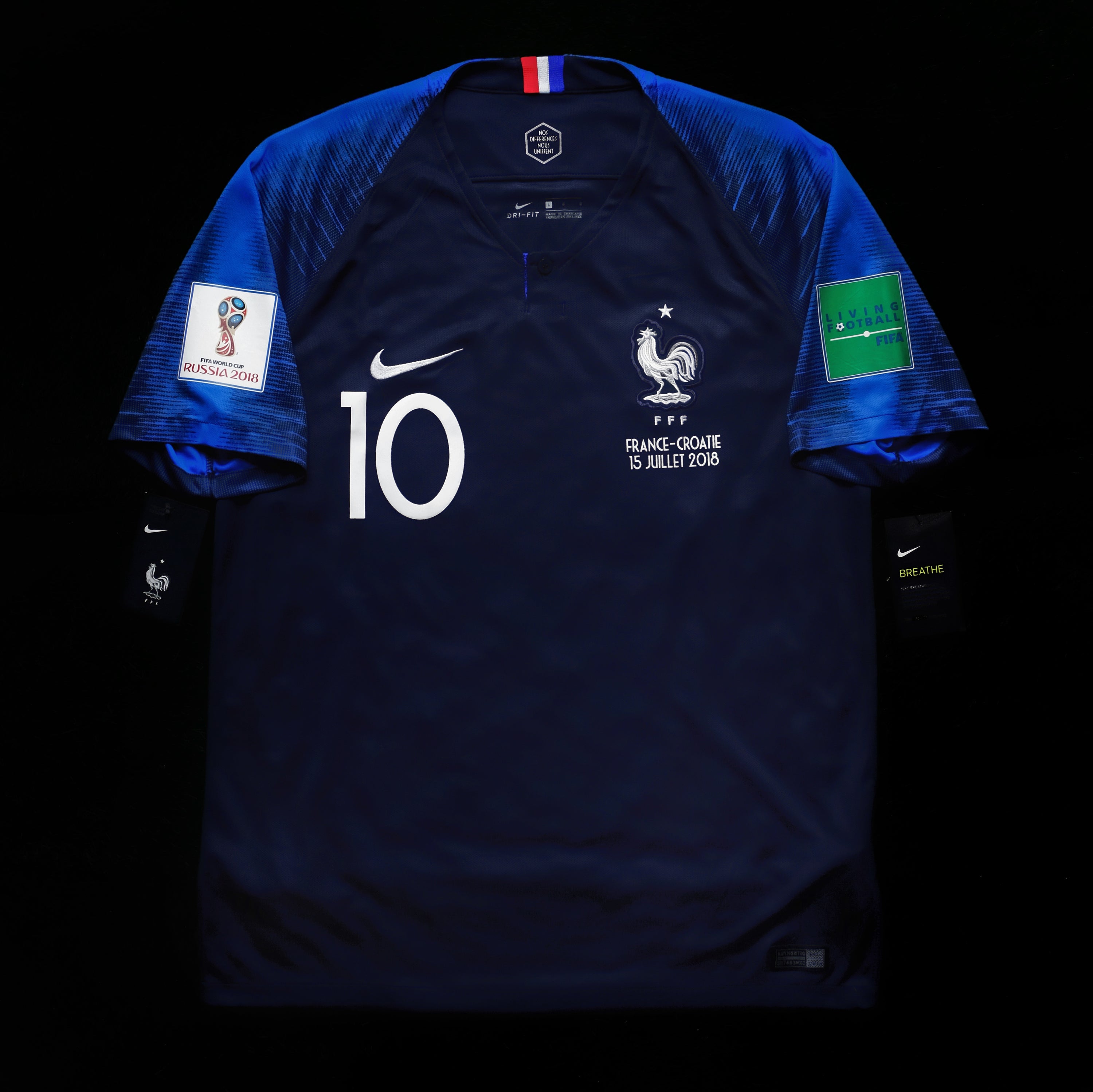 2018 France #10 MBAPPE Home Jersey (L)