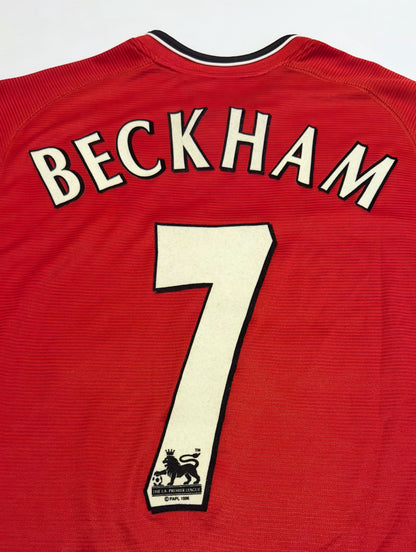 2000/02 Man Utd #7 BECKHAM Home Jersey (M)