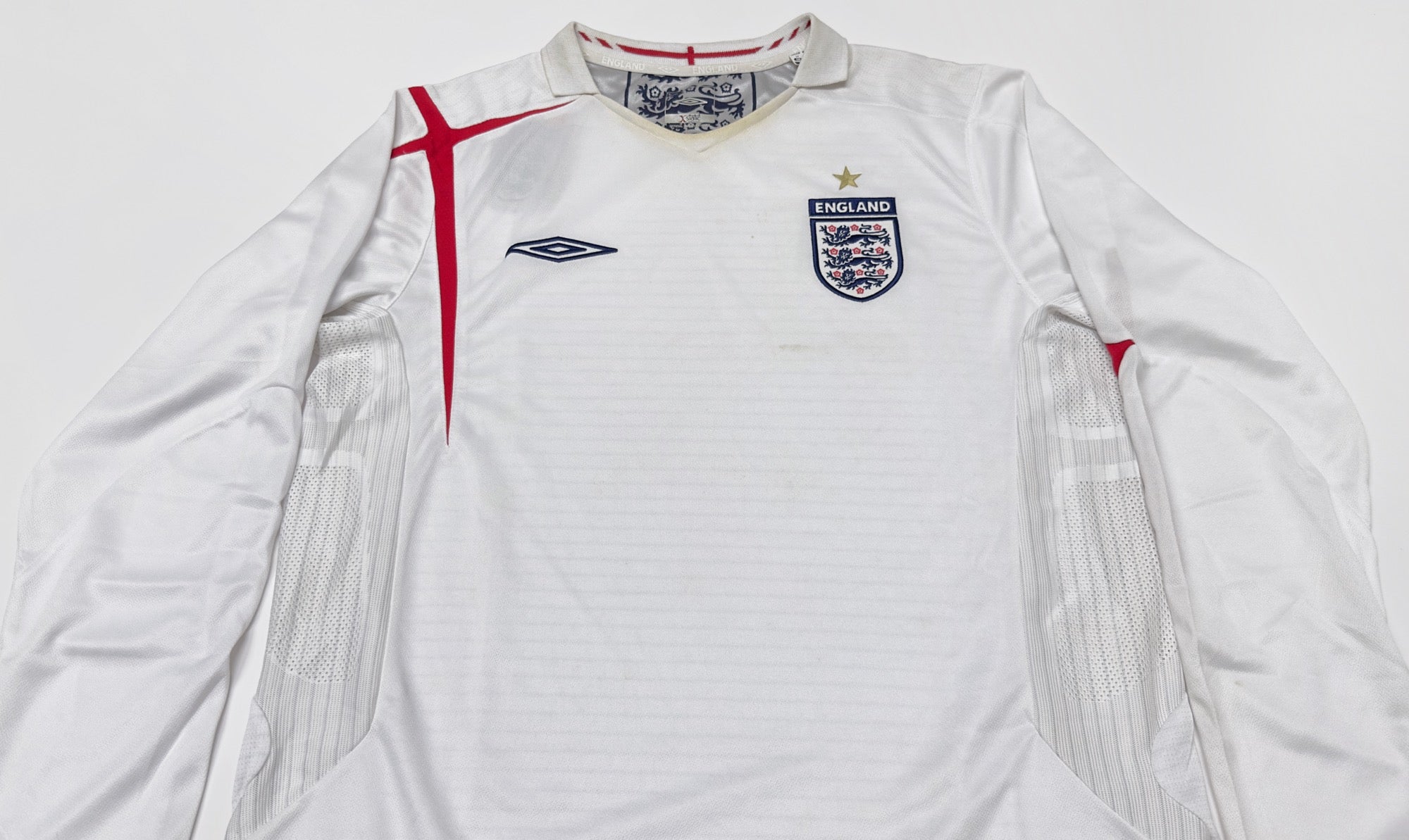 2005/07 England Home Jersey (M) L/S