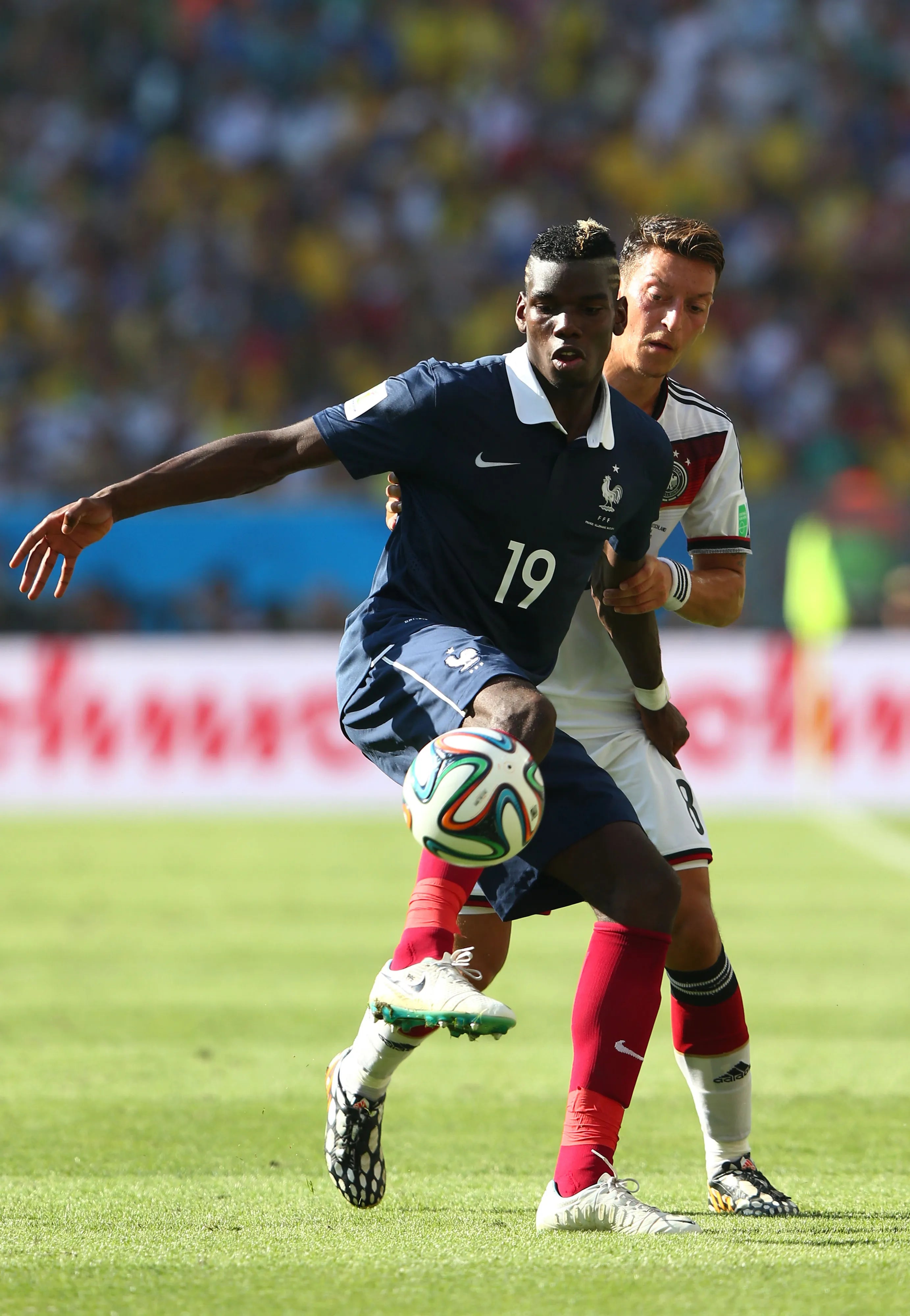 2014/15 France #19 POGBA Home Jersey (S)