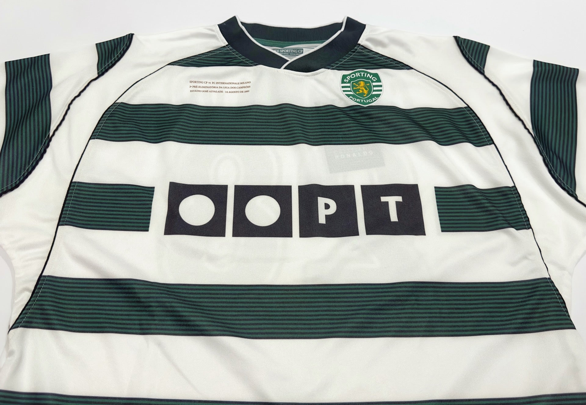 2002/03 Sporting CP #28 C.RONALDO Home Jersey Remake Boxset (L