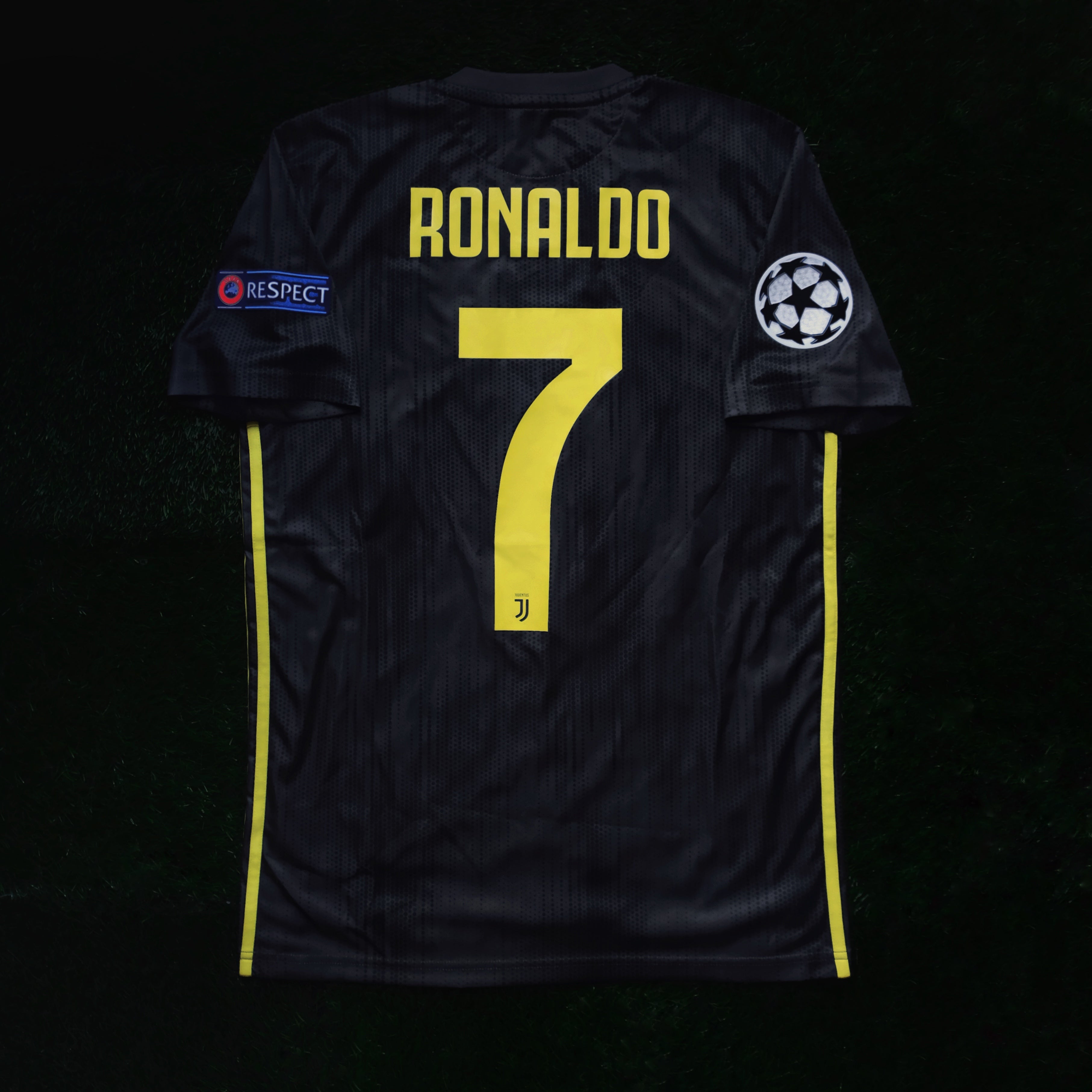 2018/19 Juventus #7 RONALDO Third Jersey (S) – Double Kick