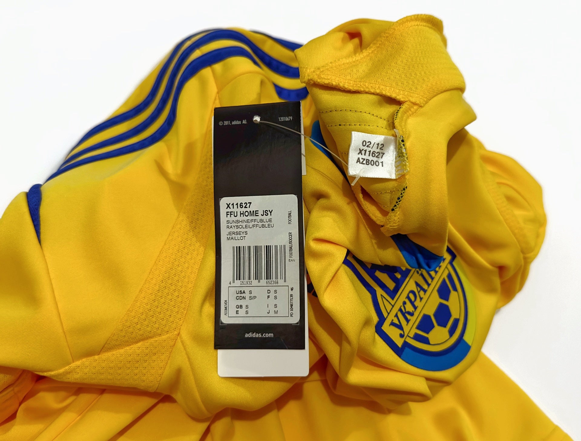2012/14 Ukraine #7 SHEVCHENKO Home Jersey (S) – Double Kick