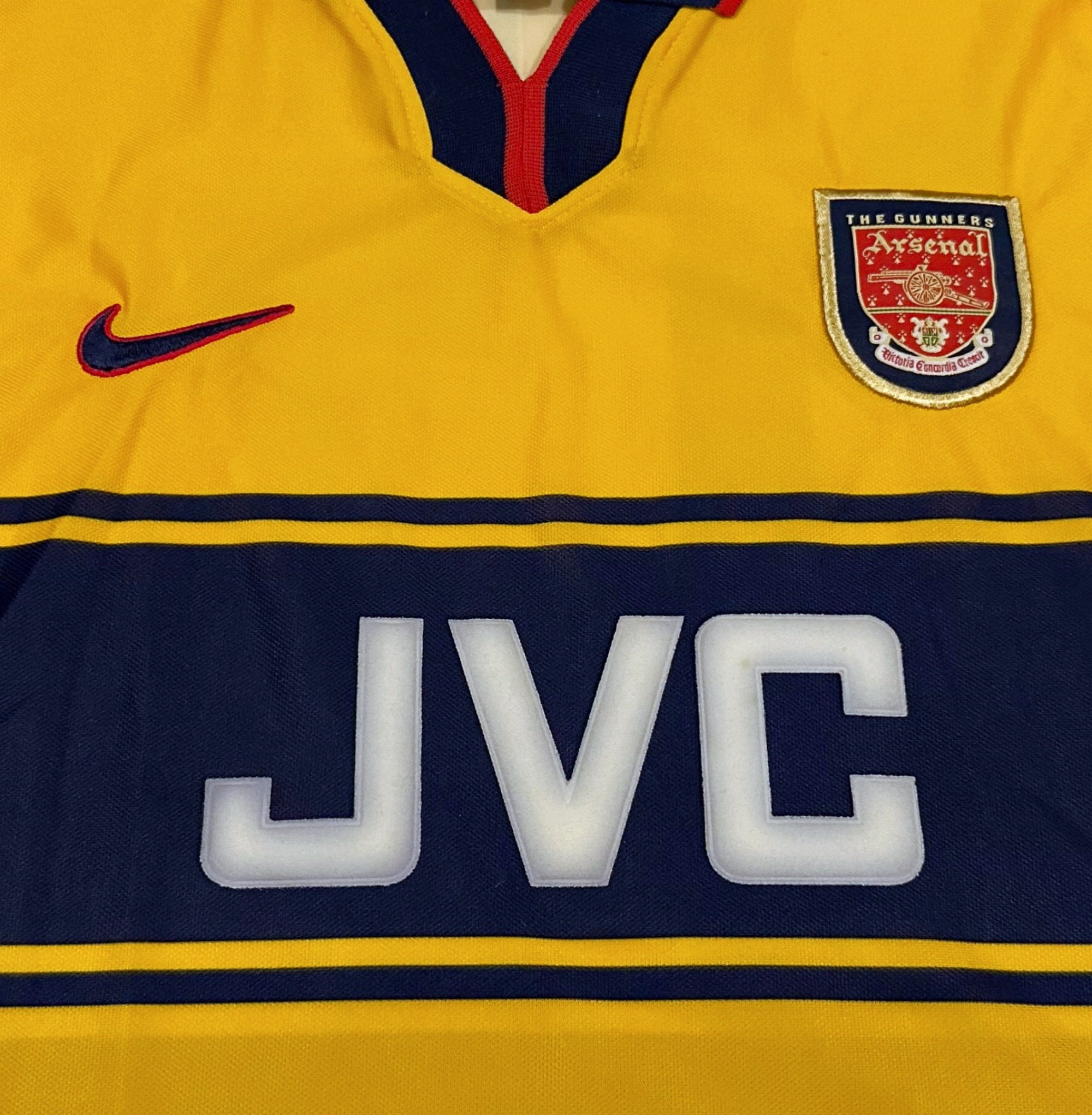 1997/99 Arsenal #17 PETIT Away Jersey (M) L/S