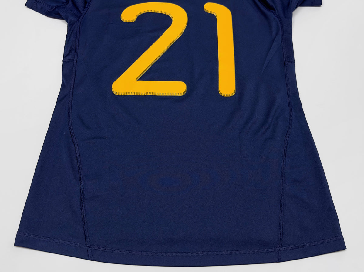 2010 Spain #21 SILVA Away Jersey (S)