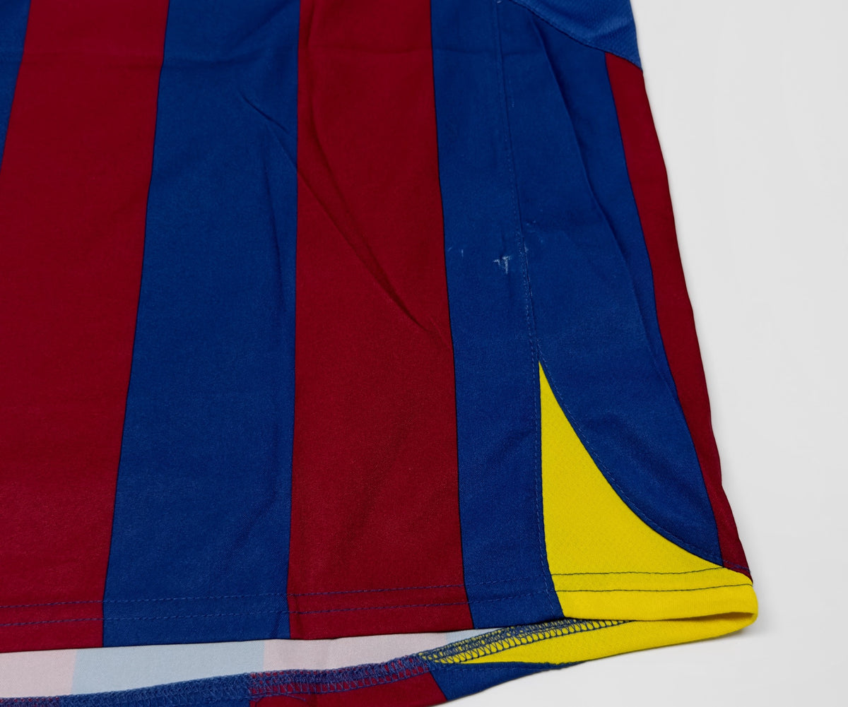 2005/06 Barcelona #10 RONALDINHO Home Jersey (XL) L/S