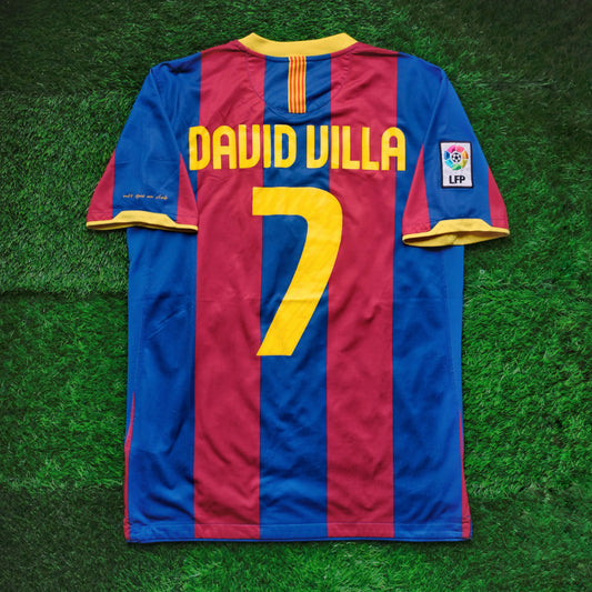 2010/11 Barcelona #7 DAVID VILLA Home Jersey (M)