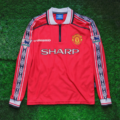 1998/99 Man Utd #11 GIGGS Home Jersey (Y) L/S