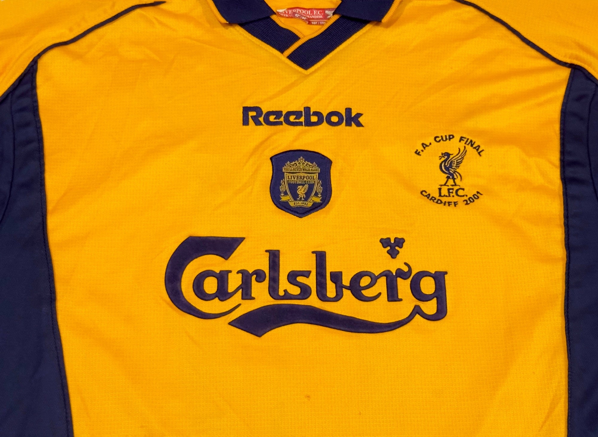 2000/02 Liverpool #15 BERGER Away Jersey (L)