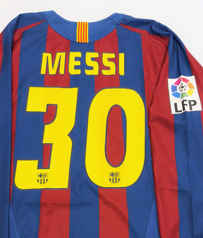 2005/06 Barcelona #30 MESSI Home Jersey (M) L/S