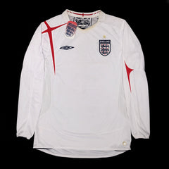 2005/07 England Home Jersey (M) L/S
