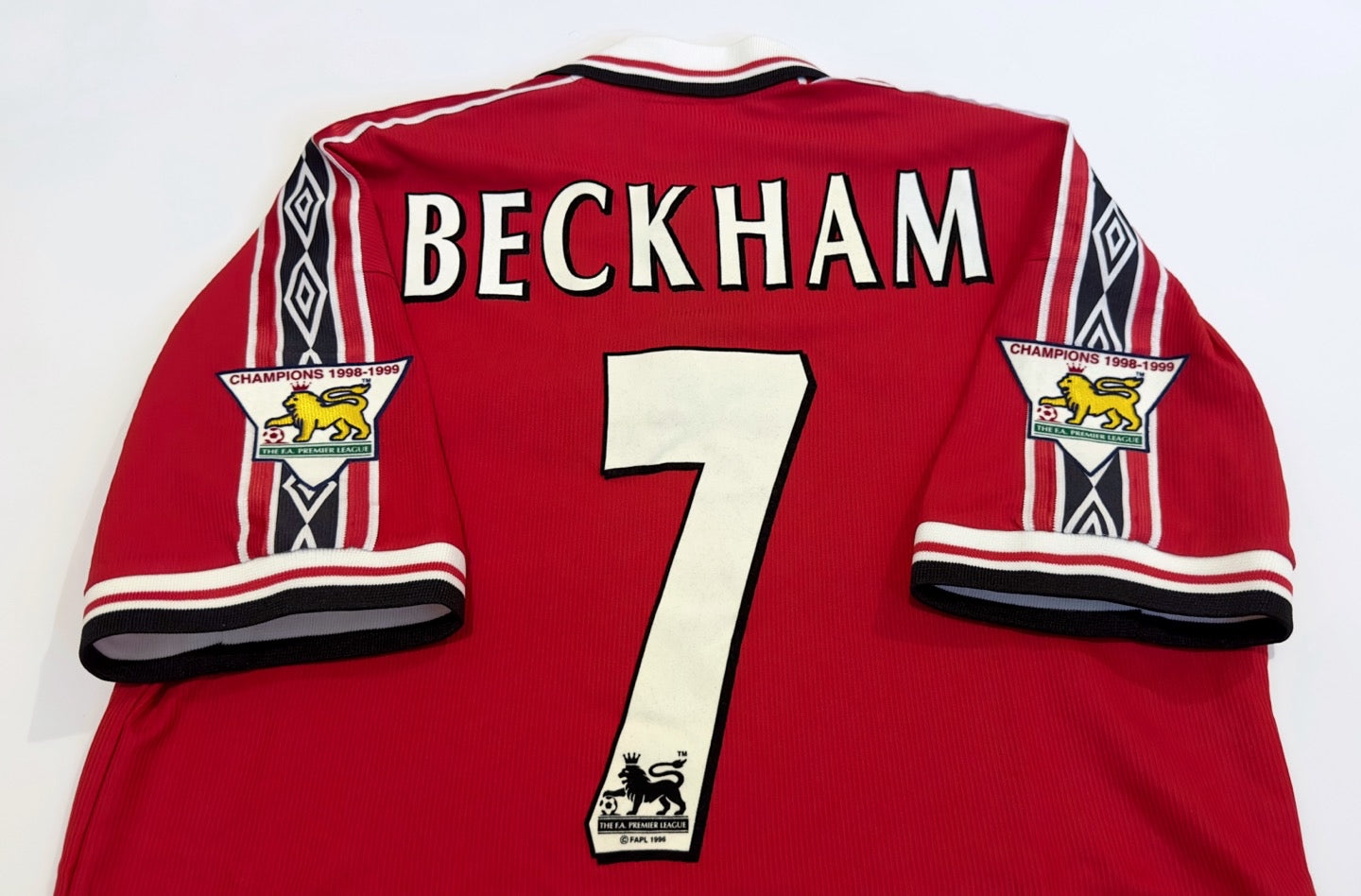 1999/00 Man Utd #7 BECKHAM Home Jersey (M)