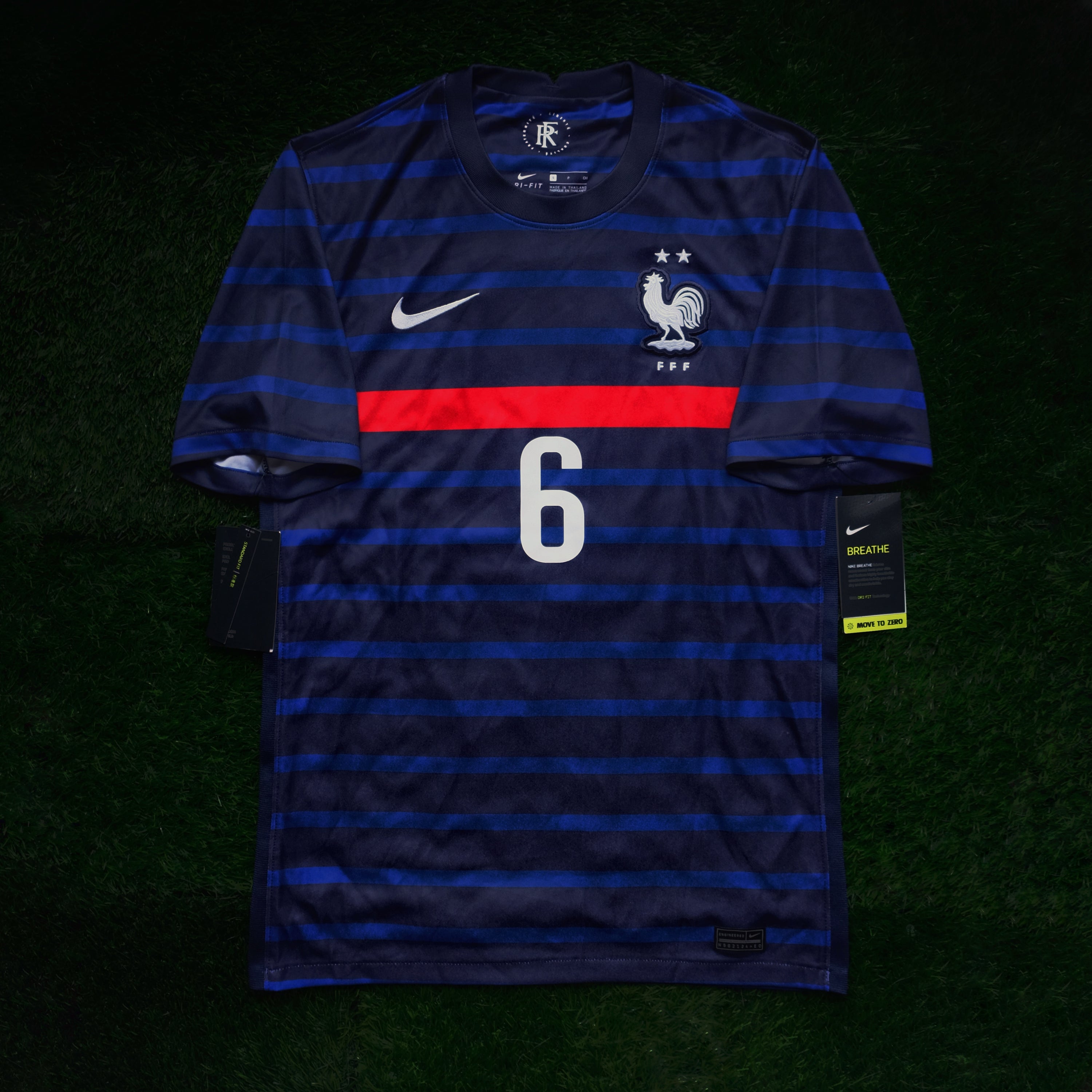 Paul Pogba Euro Shirt 2021 2020/21 France #6 POGBA Home Jersey (S