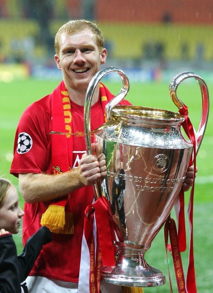 2007/08 Man Utd #18 SCHOLES Home Jersey (L)