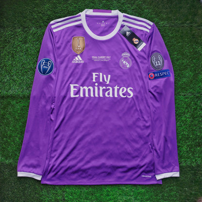 2016/17 Real Madrid #7 RONALDO Away Jersey (M) L/S