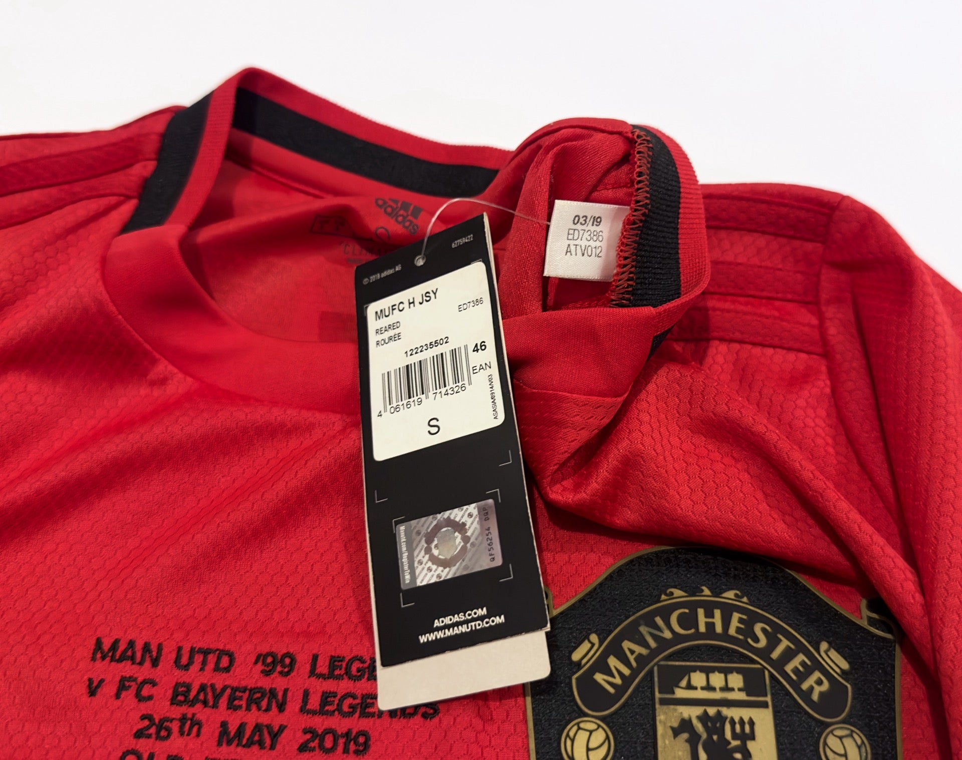 2019/20 Man Utd #7 BECKHAM Home Jersey (S)