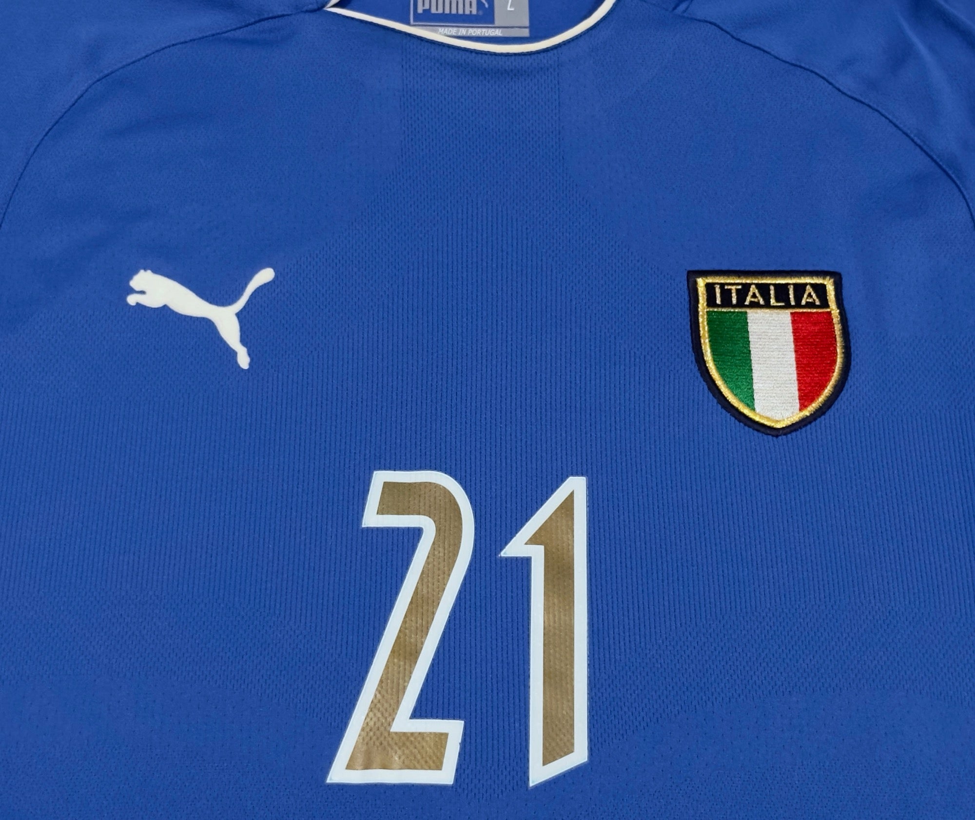 2003/04 Italy #21 VIERI Home Jersey (L) L/S