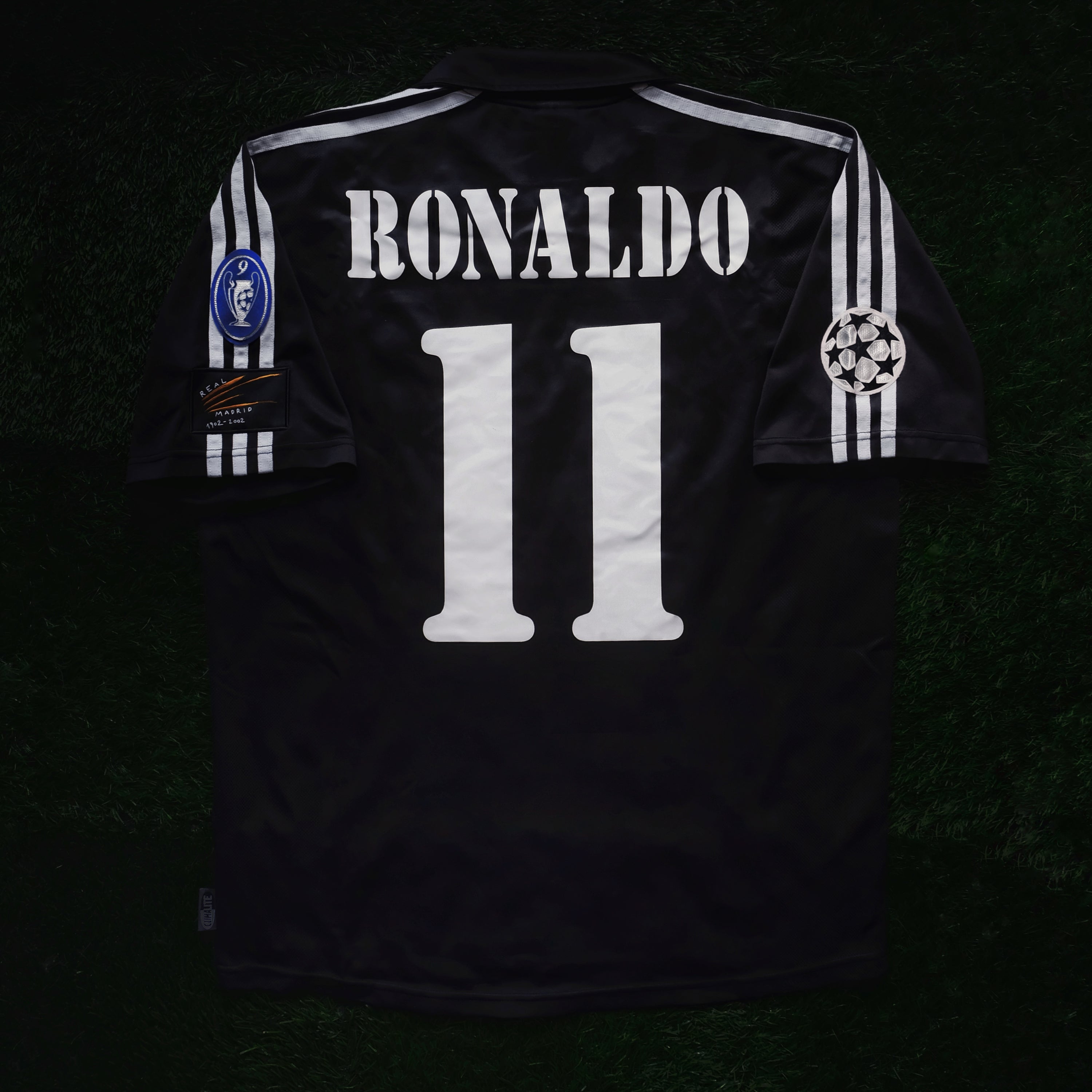 2002/03 Real Madrid #11 RONALDO Away UCL Jersey (M)