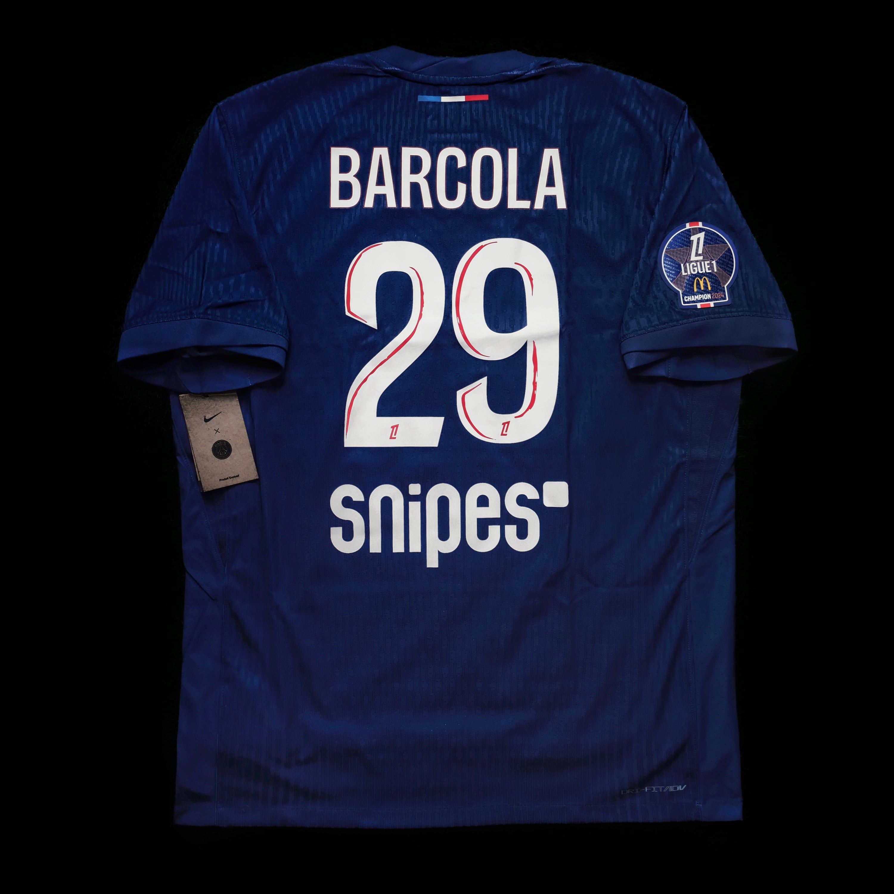 2024/25 PSG #29 BARCOLA Home Jersey (L)