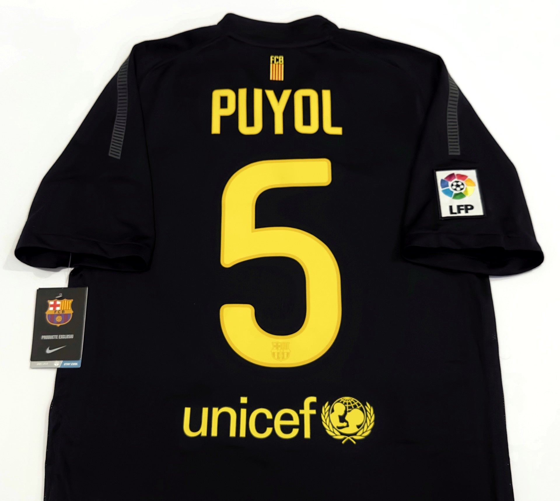 2011/12 Barcelona #5 Puyol Away Jersey (S)