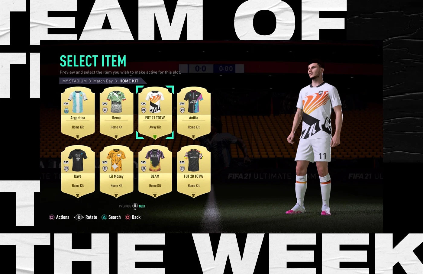 2021 EA Sports FIFA Ultimate Team #21 Away Jersey (XL)