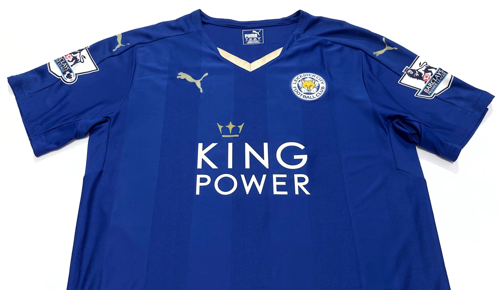 2015/16 Leicester City #4 DRINKWATER Home Jersey (L)