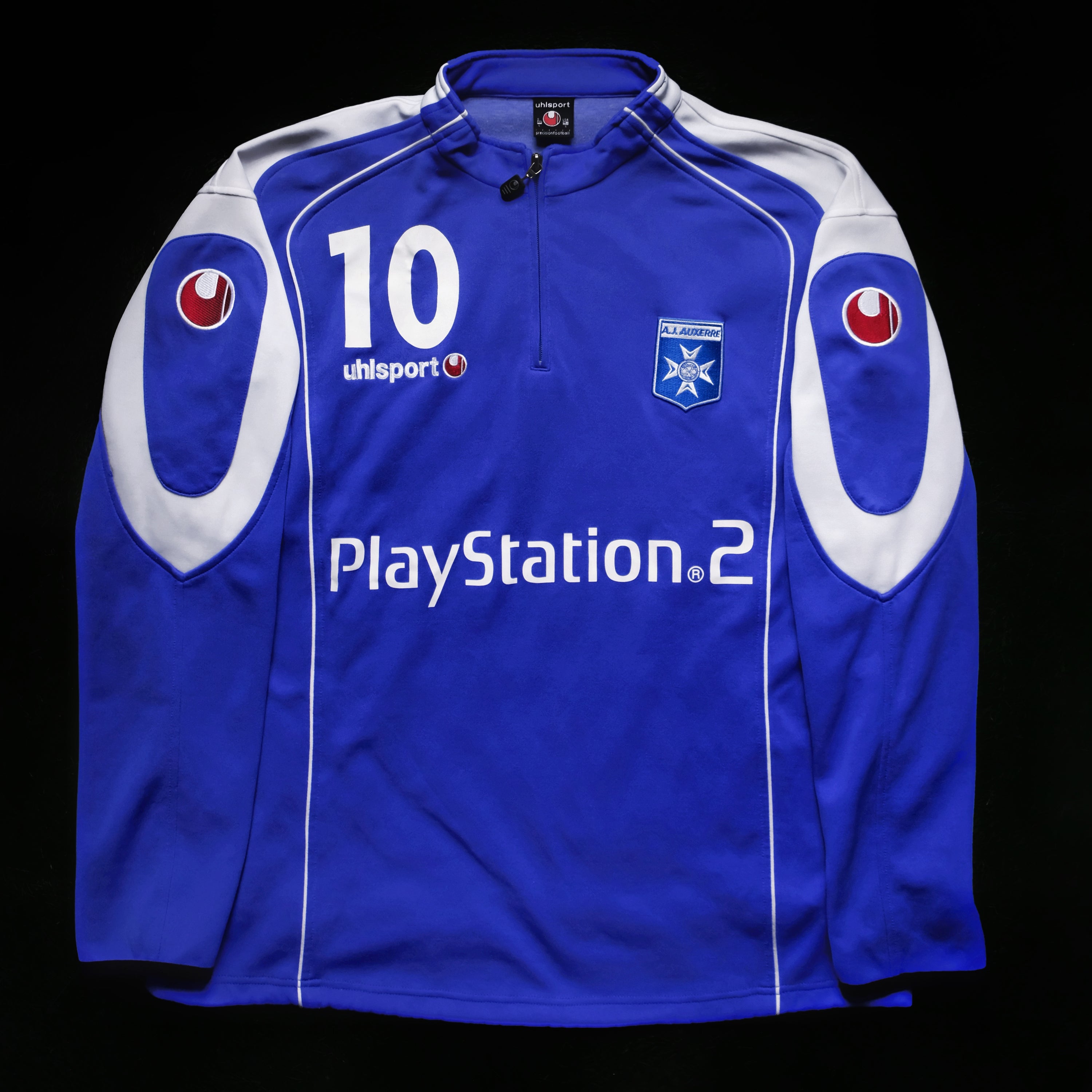 uhlsport Auxerre #10 Half-Zip Training Top (L)