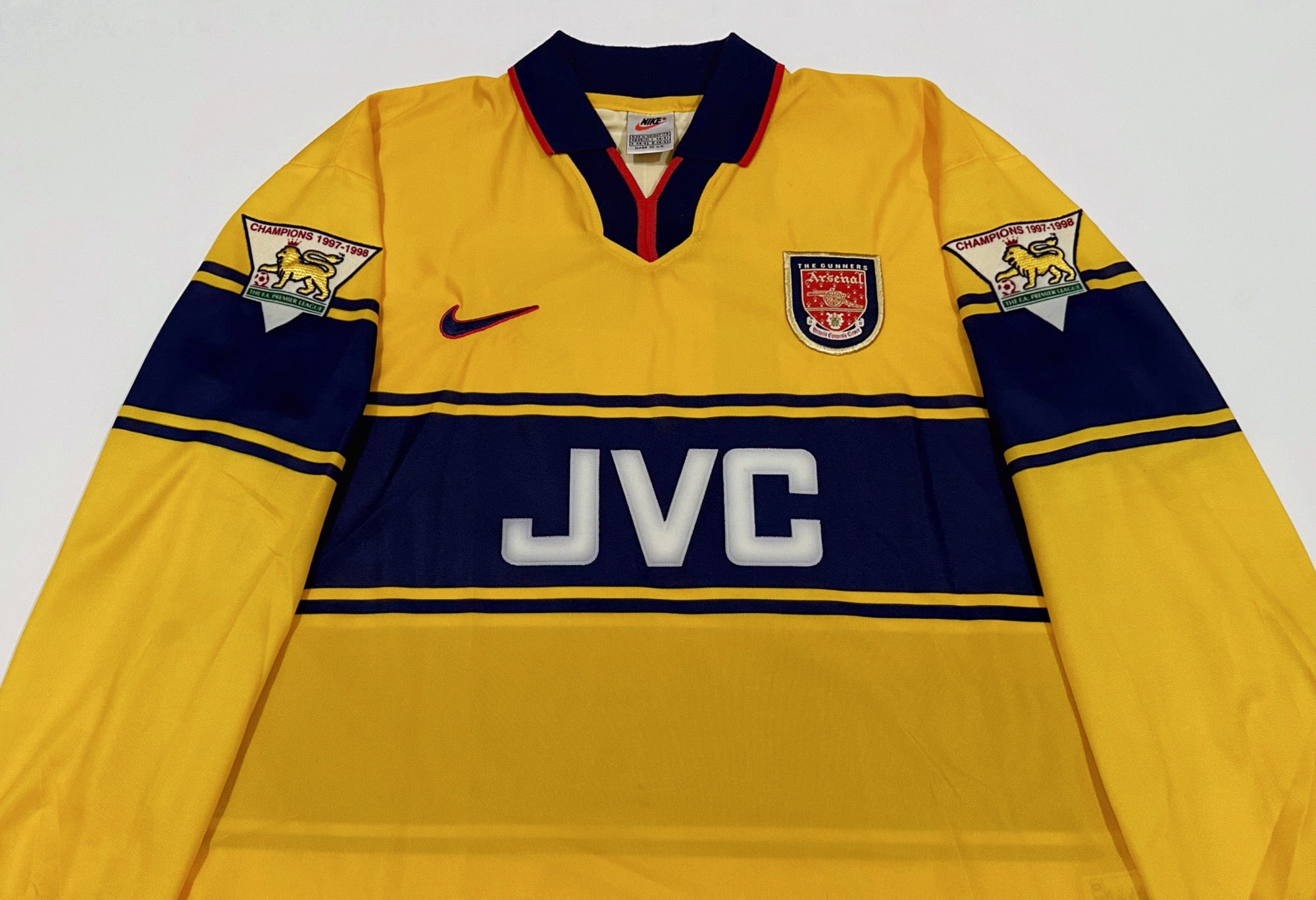 1997/99 Arsenal #17 PETIT Away Jersey (M) L/S
