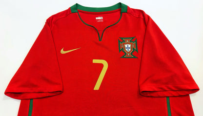 2008/10 Portugal #7 C.RONALDO Home Jersey (M)