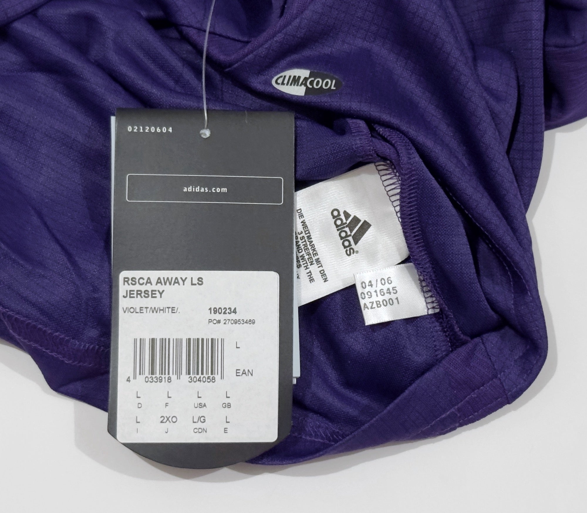 2006/08 Anderlecht Home Jersey (L) L/S