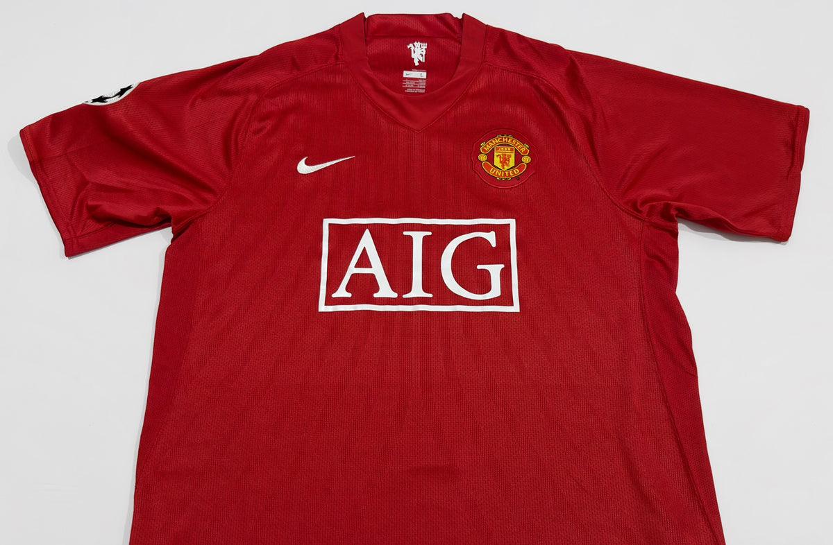 2007/08 Man Utd #18 SCHOLES Home Jersey (L)