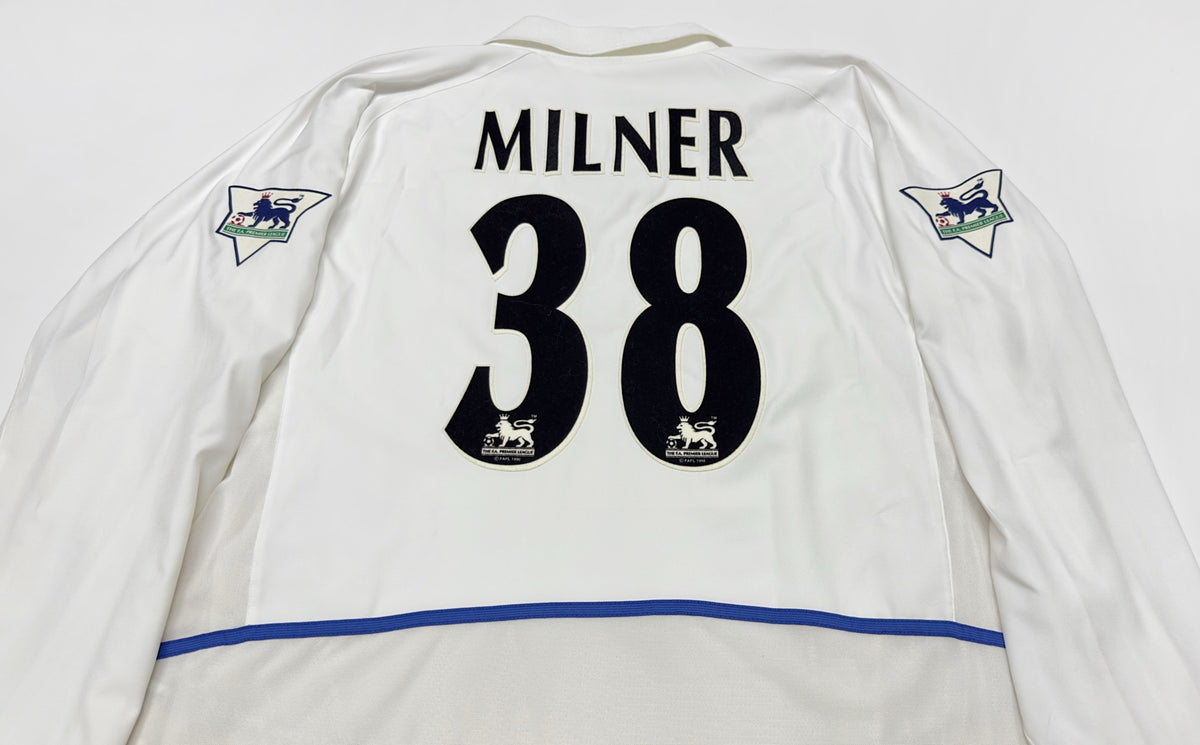 2002/03 Leeds United #38 MILNER Home Jersey (L) L/S