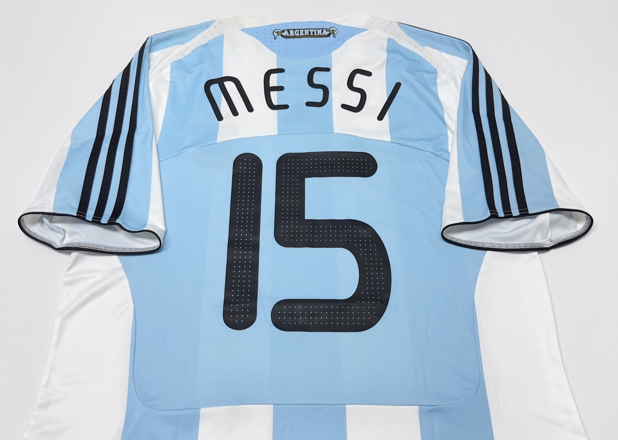 2007/09 Argentina #15 MESSI Home Jersey (XL)