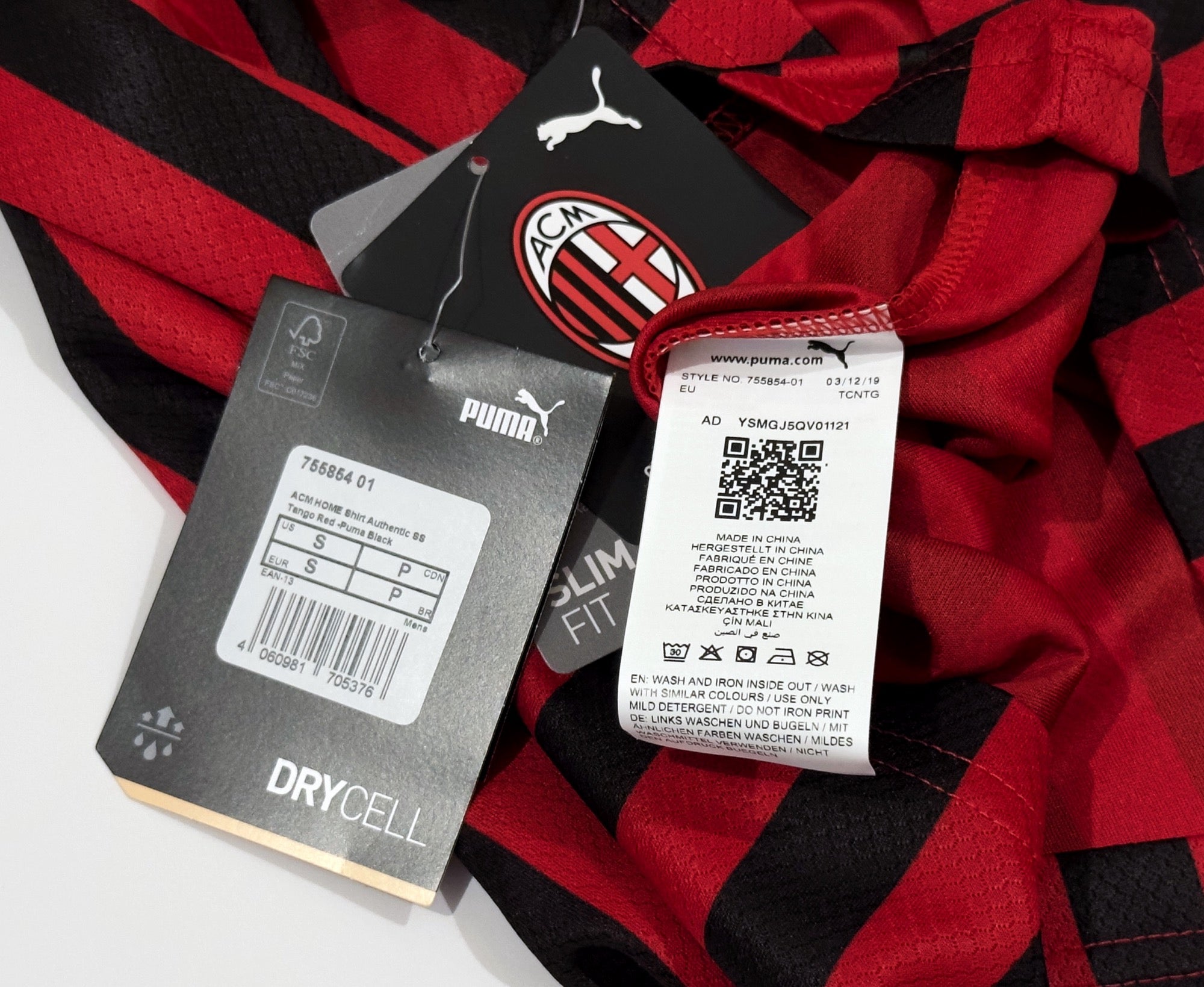 2019/20 AC Milan Home Jersey (S)