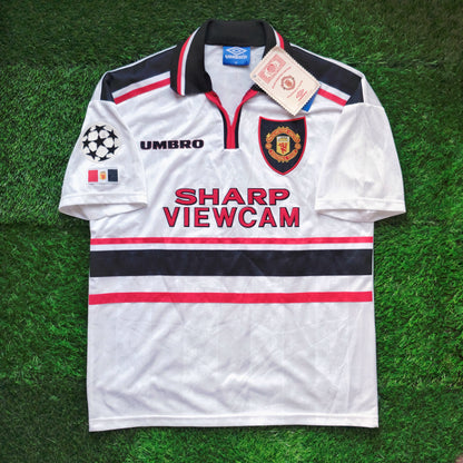 1997/99 Man Utd #7 BECKHAM Away Jersey (M)