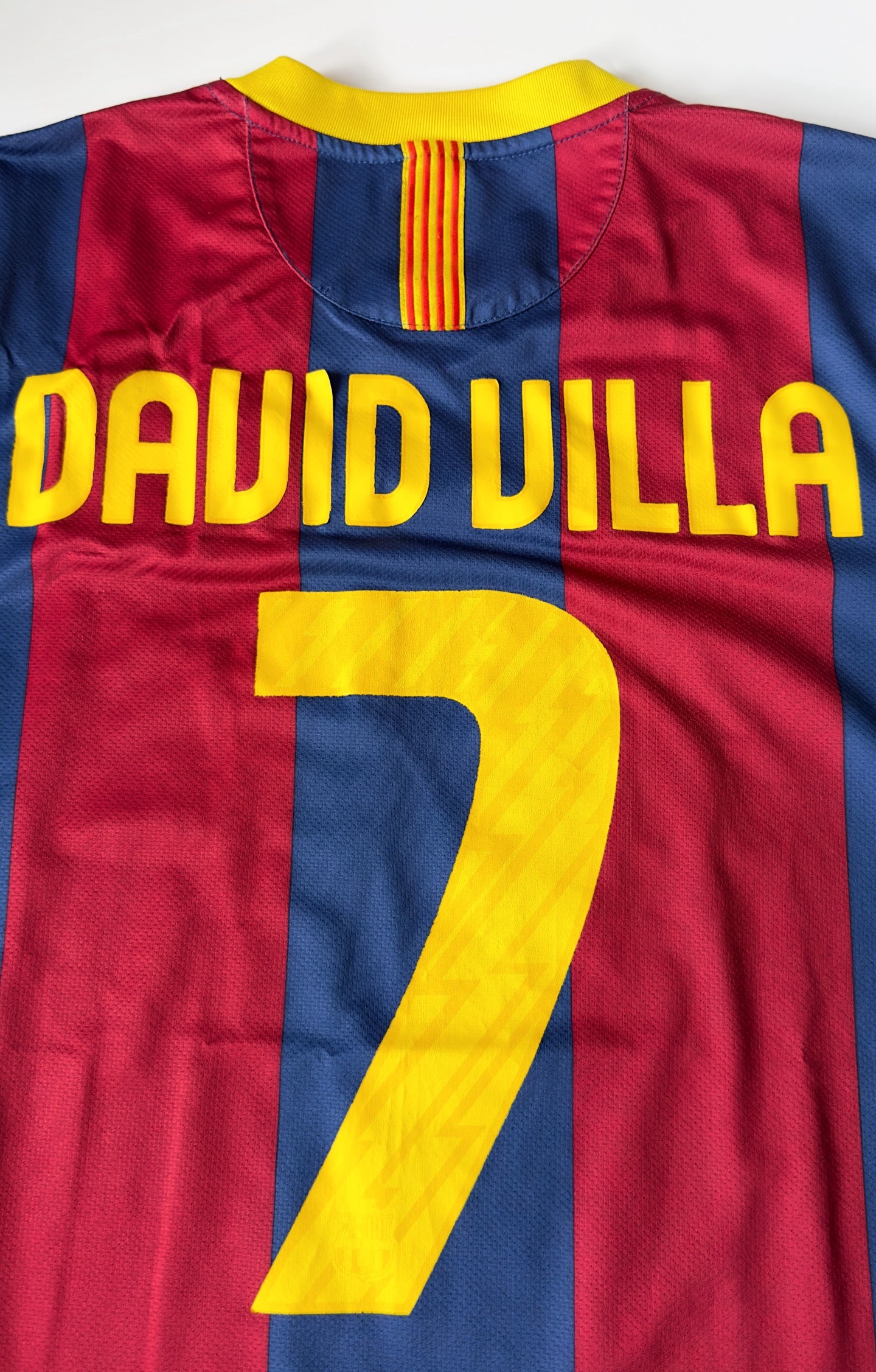 2010/11 Barcelona #7 DAVID VILLA Home Jersey (M)