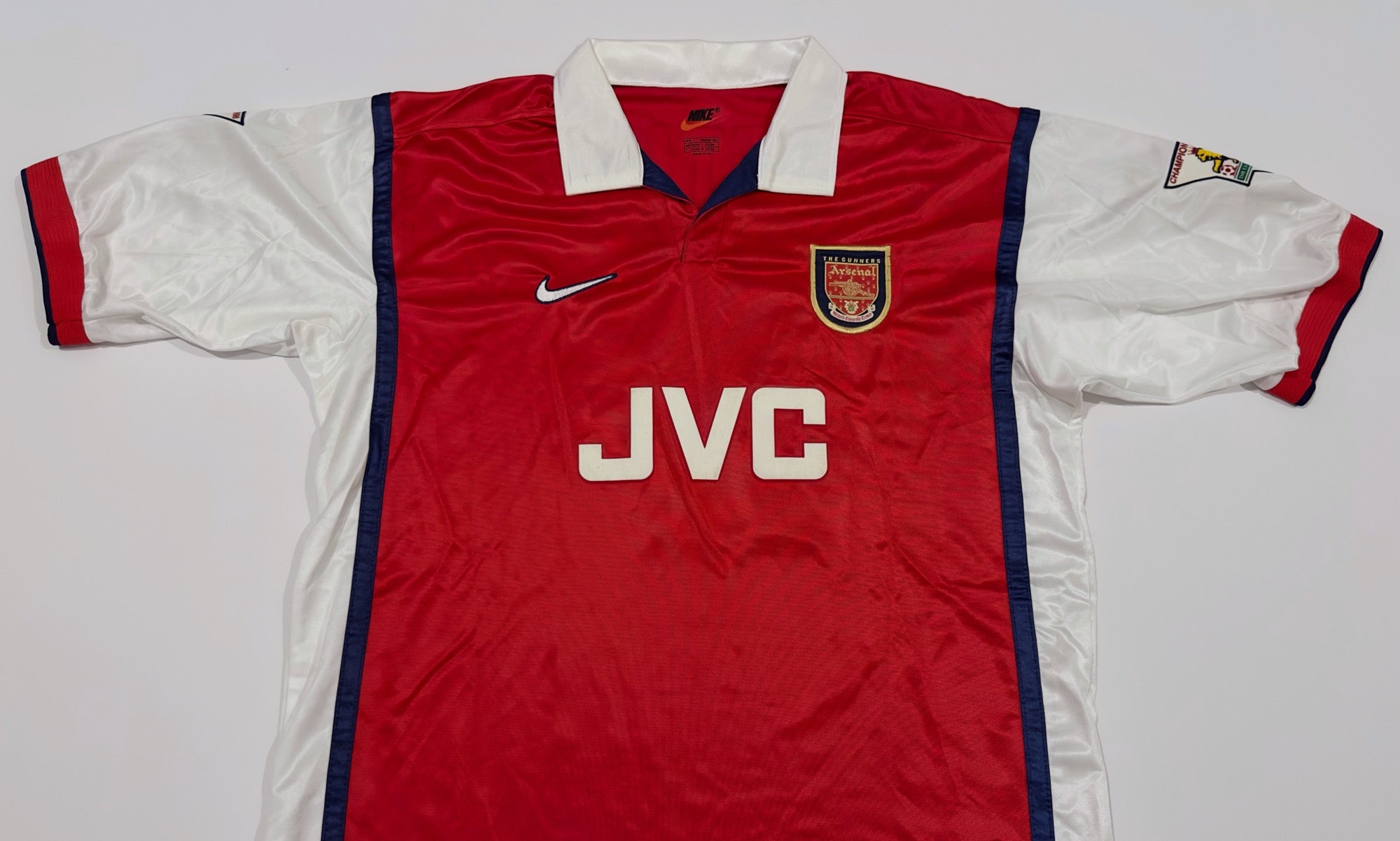 1998/99 Arsenal #17 PETIT Home Jersey (M)
