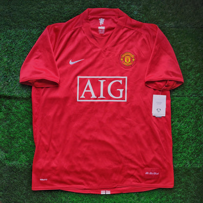 2007/09 Man Utd Home Jersey (XL)