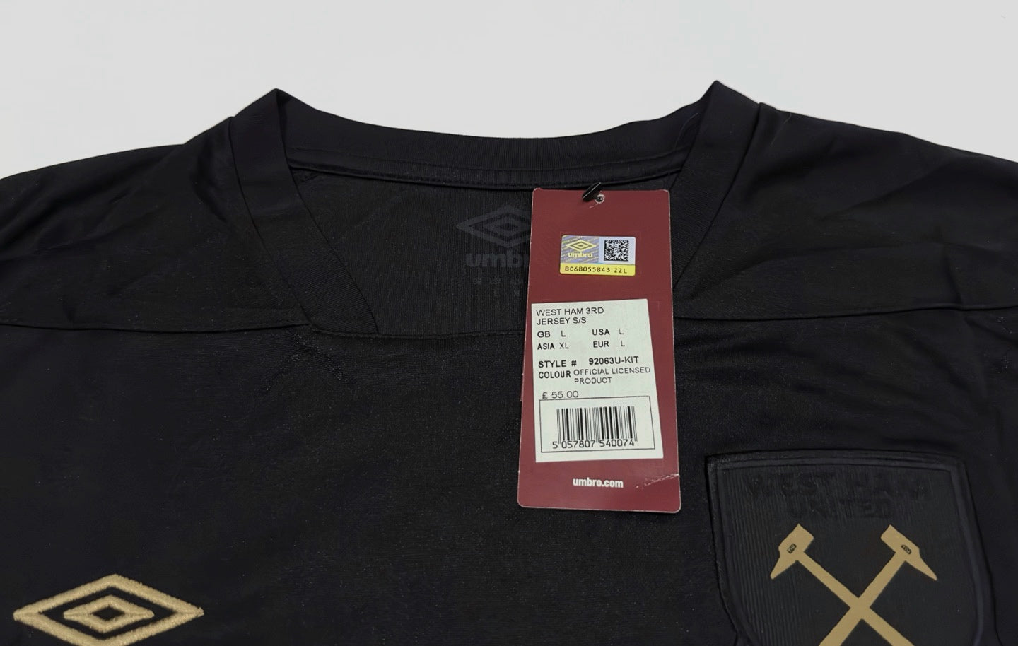 2020/21 West Ham #41 RICE Third Jersey (L)
