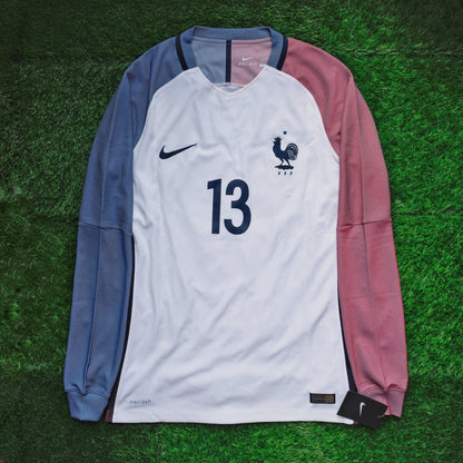 2016 France #13 KANTE Away Jersey (M) L/S